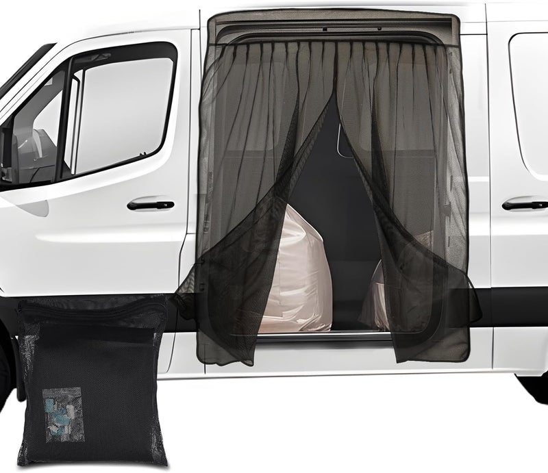 RVINGPRO Van Bug Screen for Sprinter, Universal Size Magnetic Mosquito Net for Ford Transit, ProMaster & Other Campervans, Motorhomes, RV Sliding Door Bug Mesh, Van Life Essentials (Standard) - Image 1